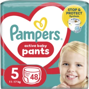 PAMPERS Pants pieluchomajtki rozm5 12 17kg 48 szt