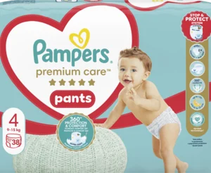 PAMPERS Premium Care pieluchomajtki 4 9 15 kg 38 szt